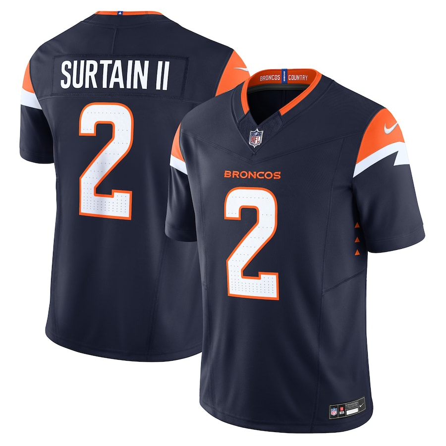 Patrick Surtain II Denver Broncos Nike Mile High Collection Vapor F.U.S.E. Limited Jersey - Navy PT58135