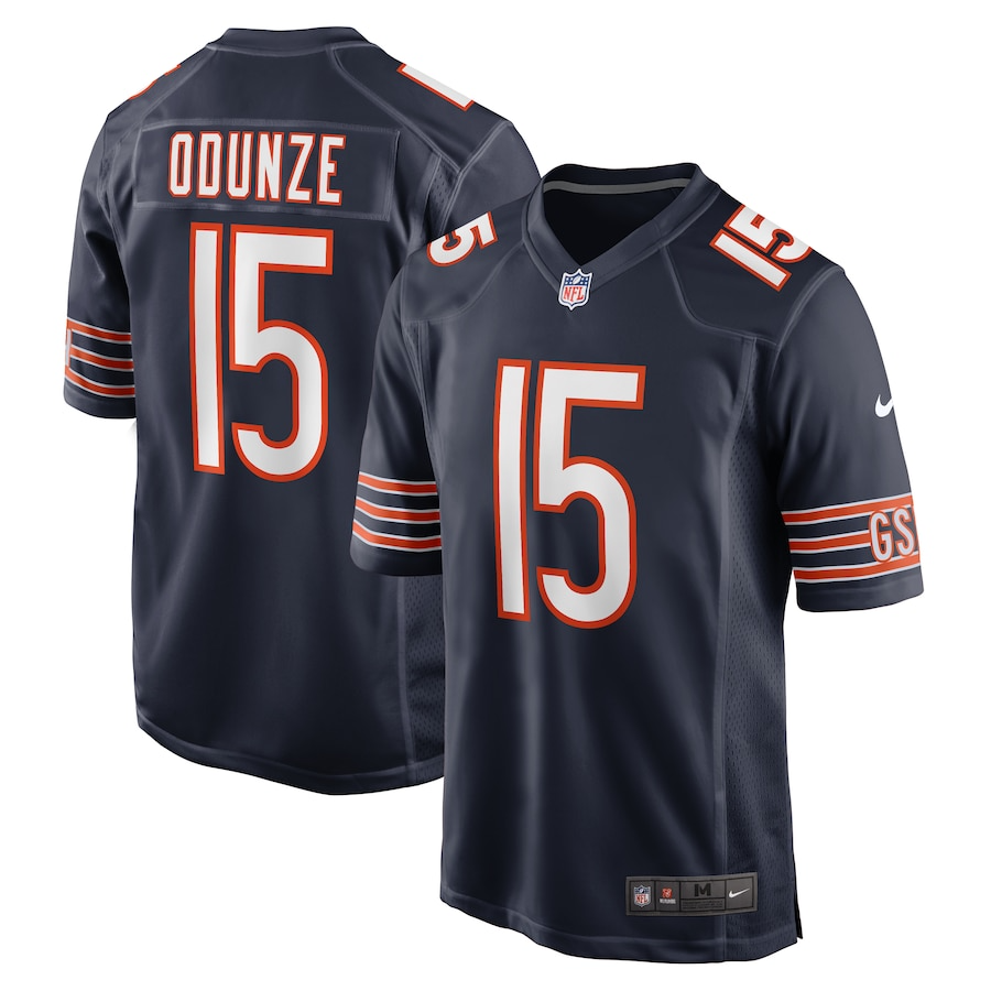 Rome Odunze Chicago Bears Nike 2024 NFL Draft First Round Pick Player Game Jersey - Navy PT58140