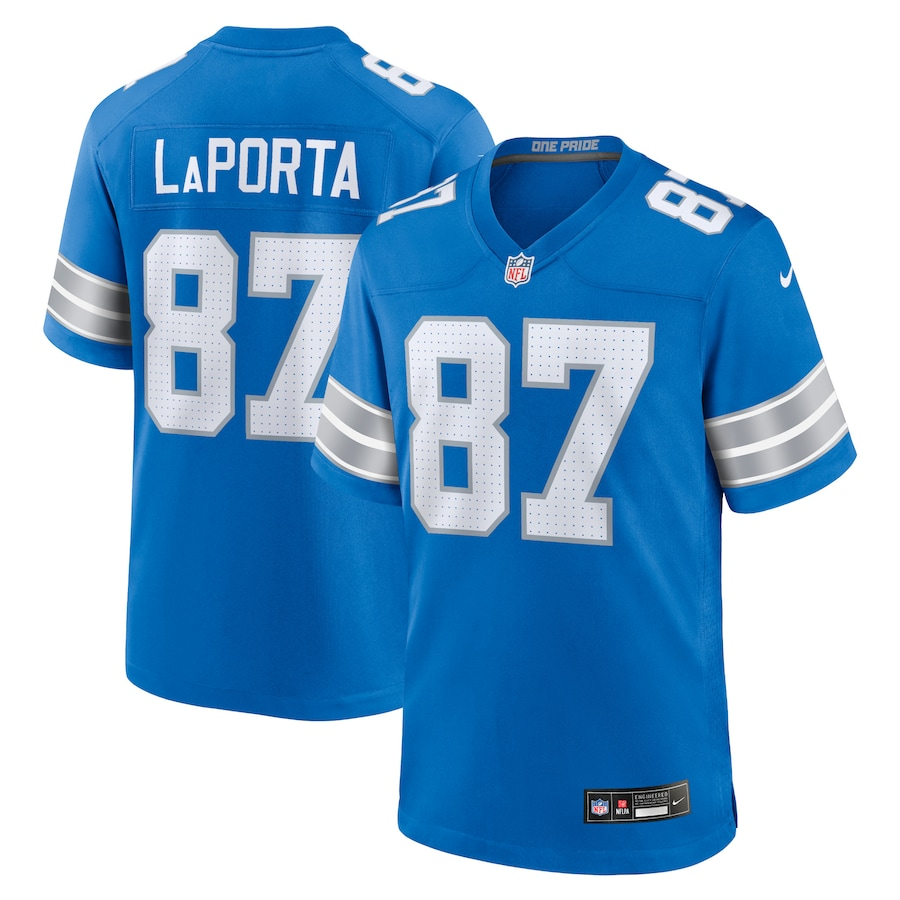 Sam LaPorta Detroit Lions Nike Game Jersey - Blue PT58142