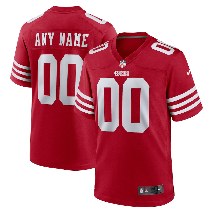 San Francisco 49ers Nike Custom Jersey - Scarlet PT58143