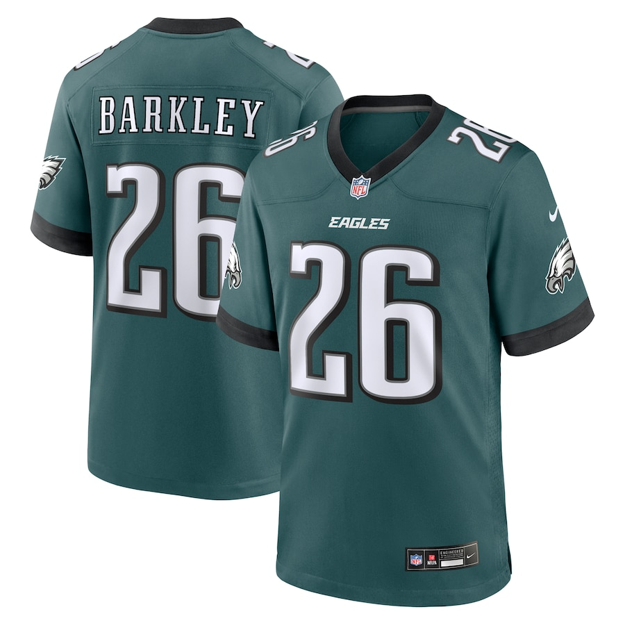 Saquon Barkley Philadelphia Eagles Nike Game Player Jersey - Midnight Green PT58145