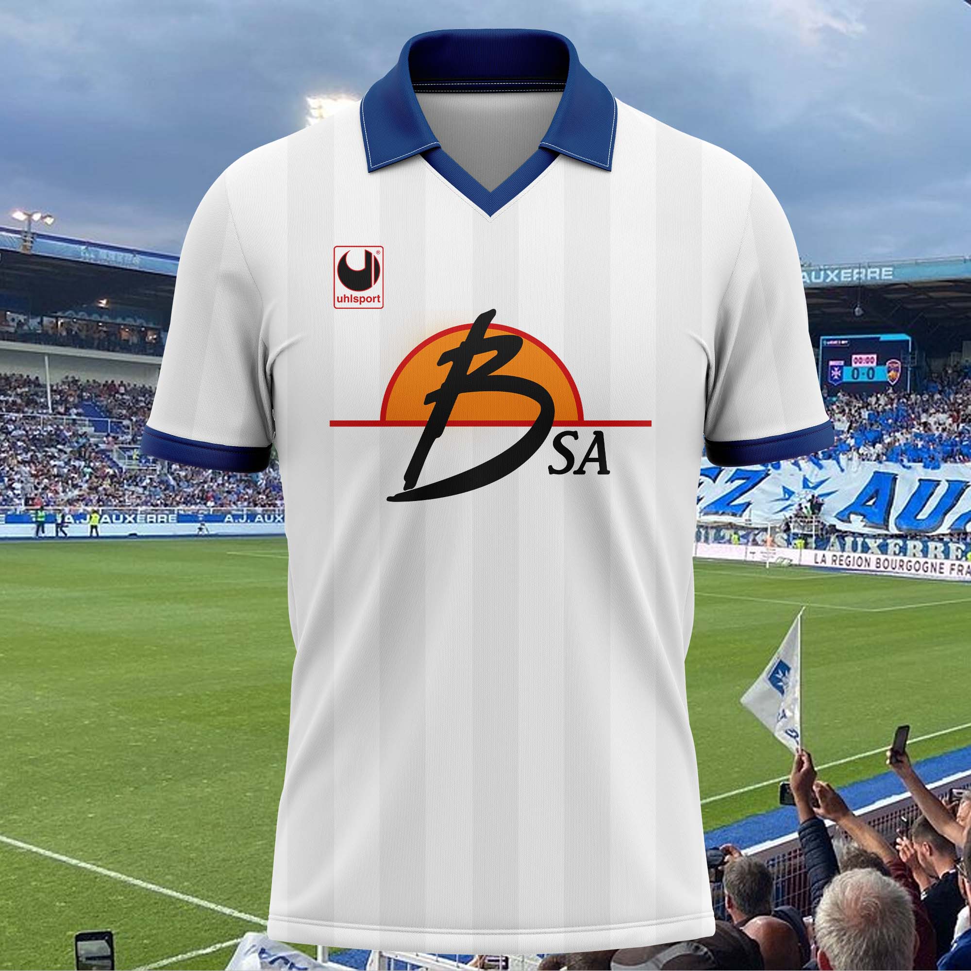 AJ Auxerre 1989-90 Home Kit Retro Shirt PT58152