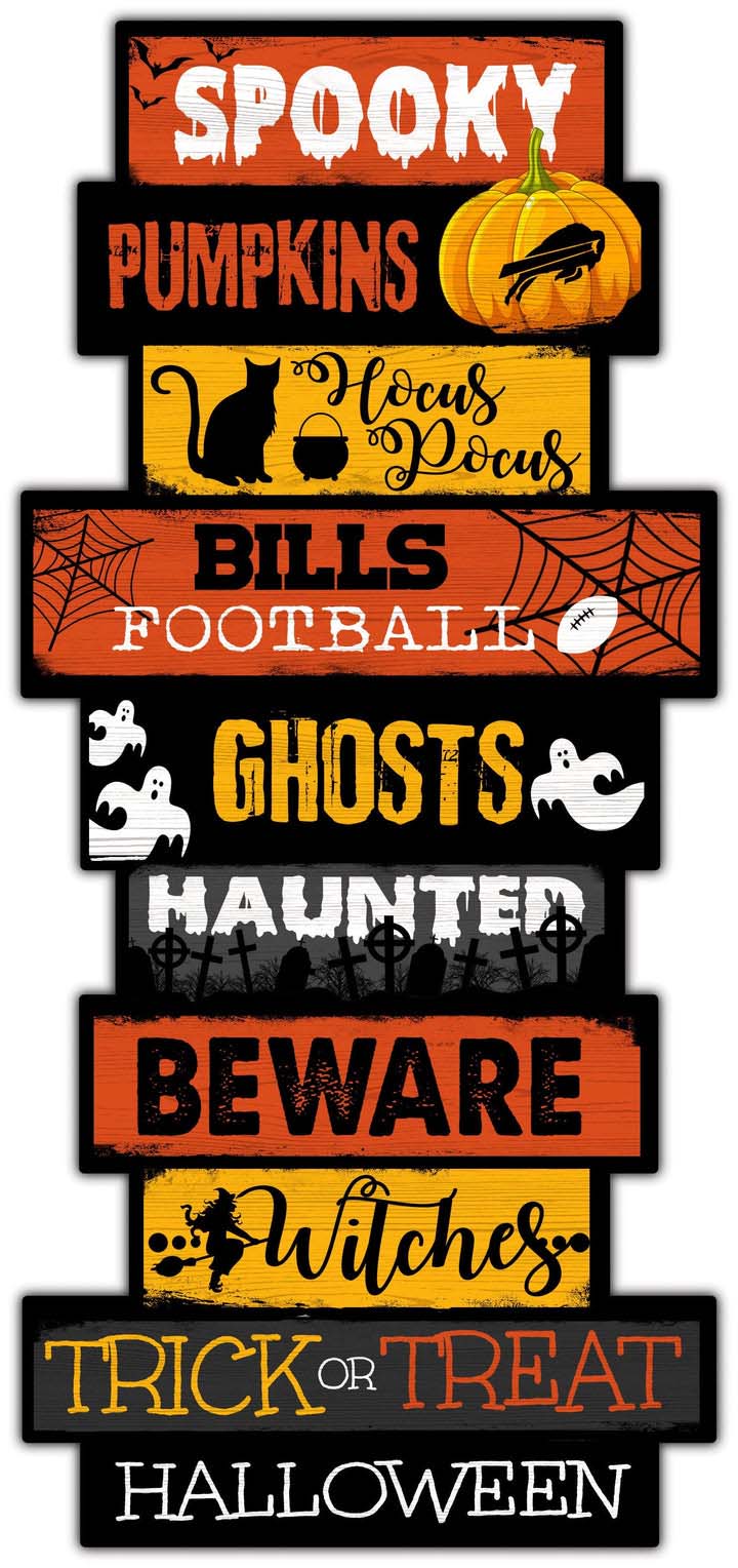 Buffalo Bills Halloween Celebration Stack Decal PT58174