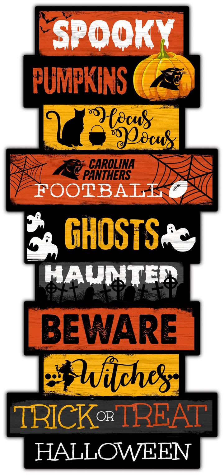 Carolina Panthers Halloween Celebration Stack Decal PT58175