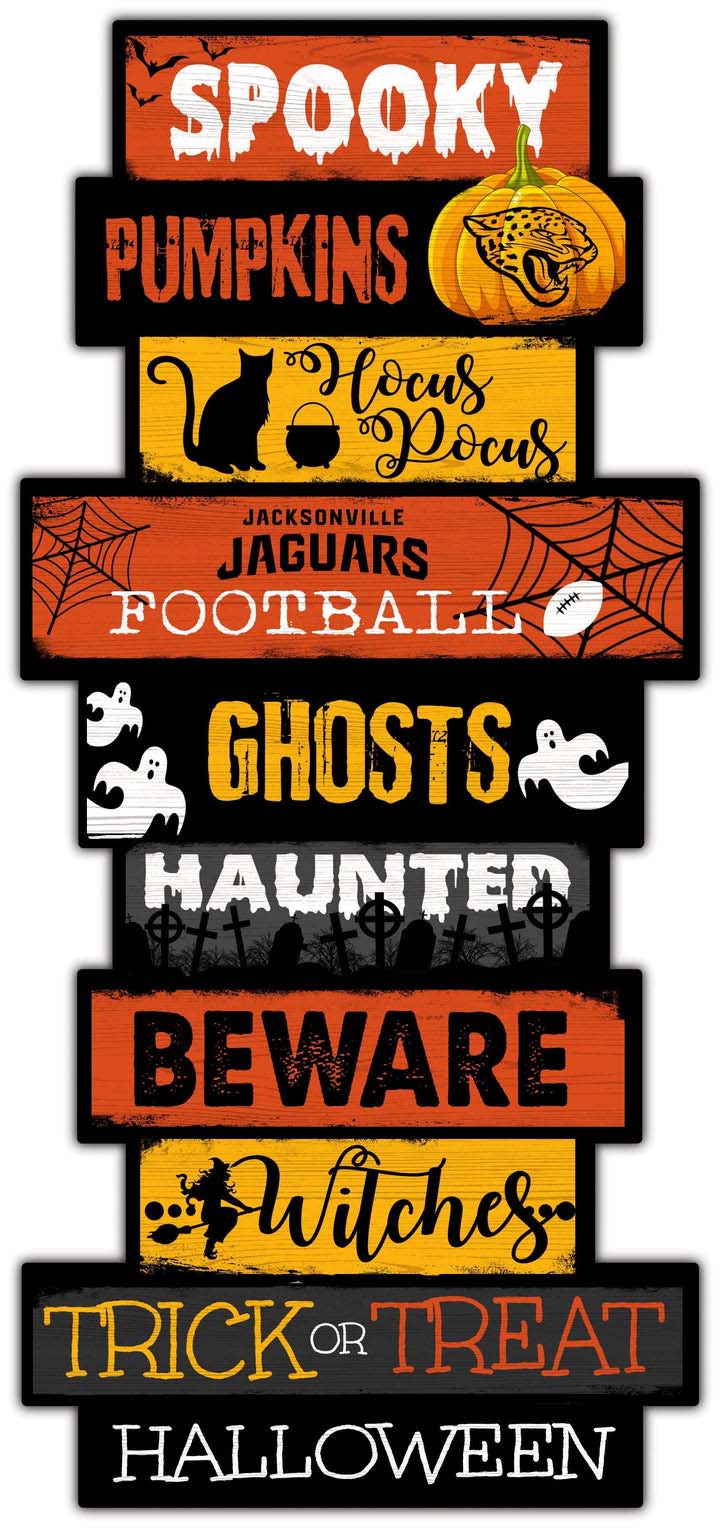 Jacksonville Jaguars Halloween Celebration Stack Decal PT58185