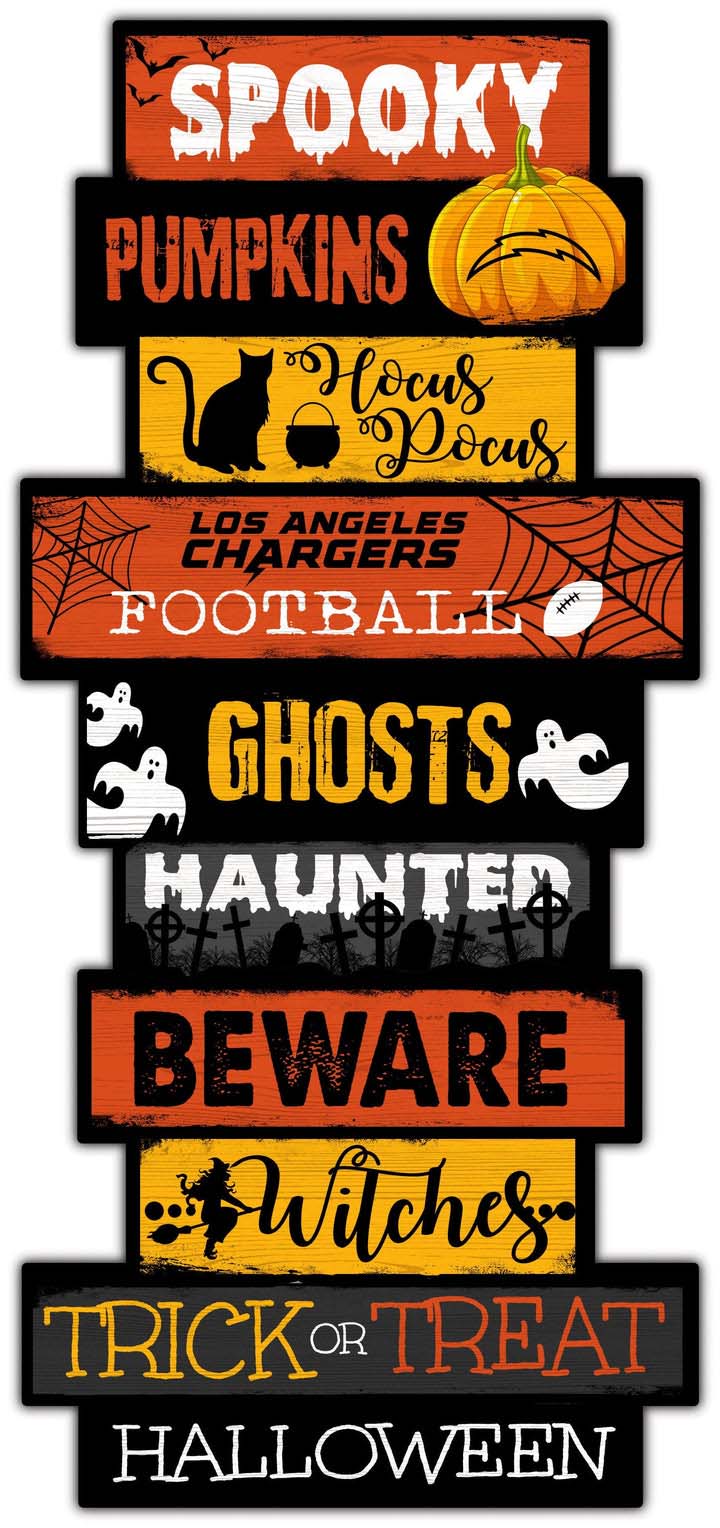 Los Angeles Chargers Halloween Celebration Stack Decal PT58188