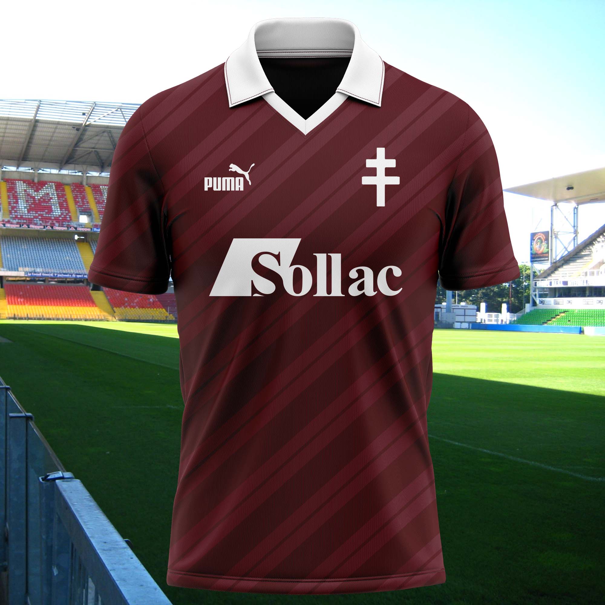 Metz 1989-90 Home Kit Retro Shirt PT58157