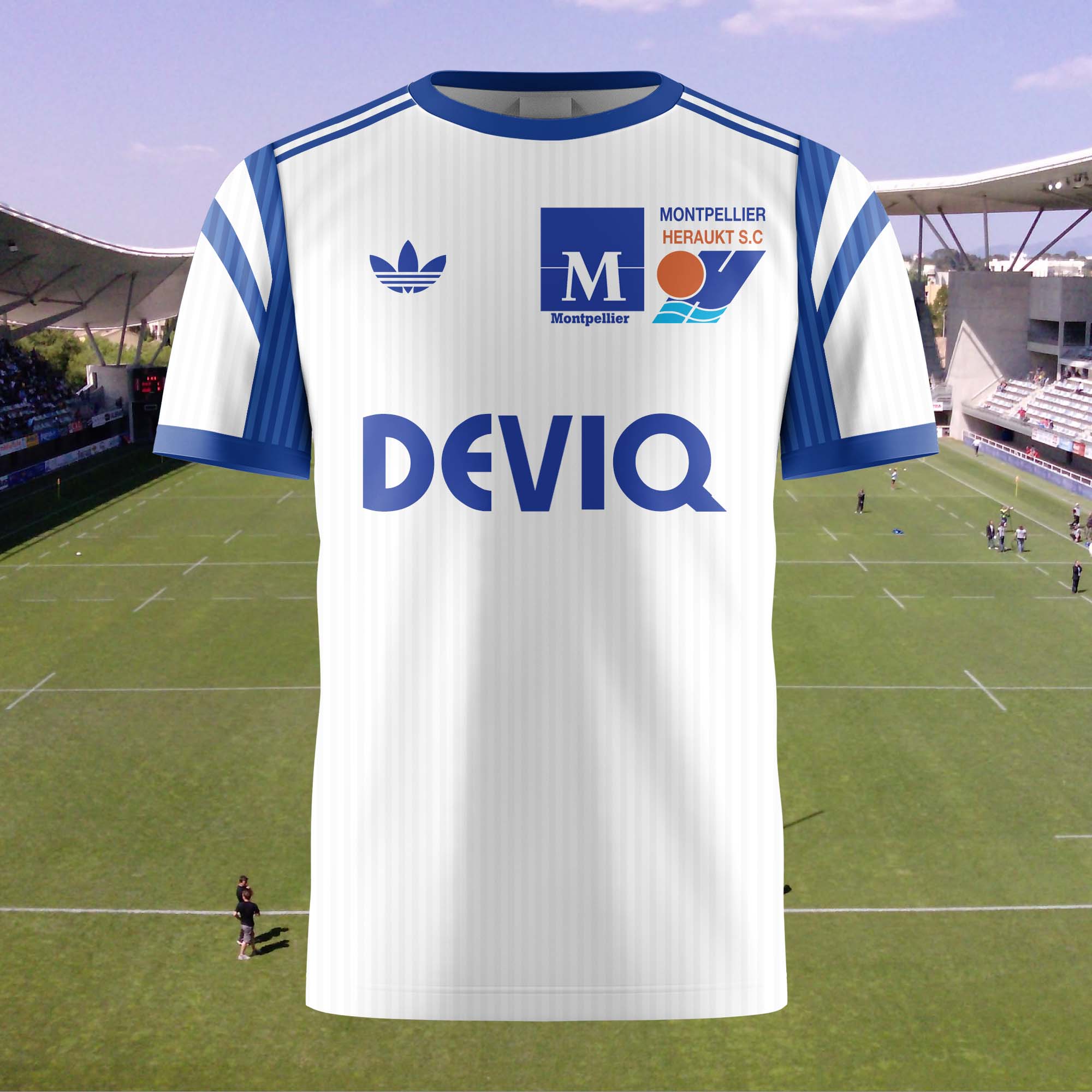 Montpellier 1989-90 Home Kit Retro Shirt PT58158