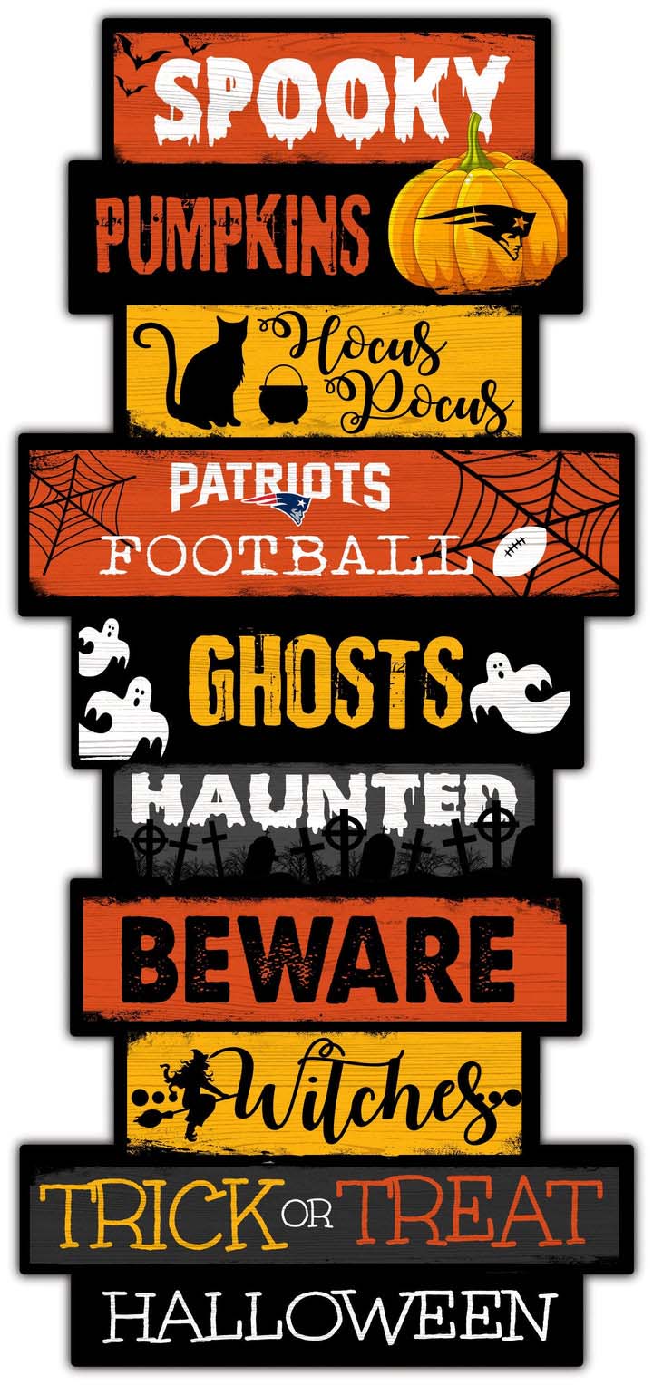 New England Patriots Halloween Celebration Stack Decal PT58192