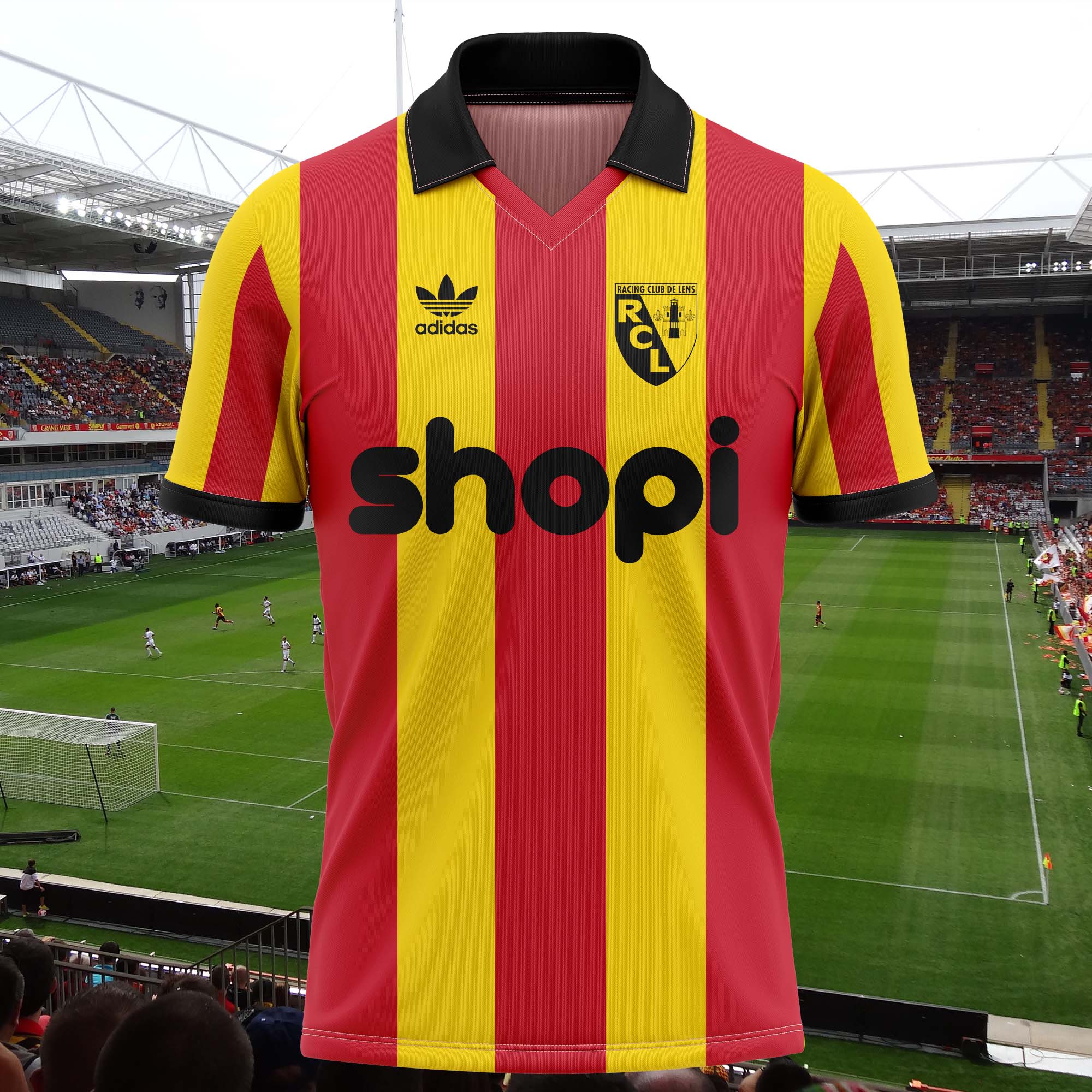 RC Lens 1989-90 Home Kit Retro Shirt PT58164