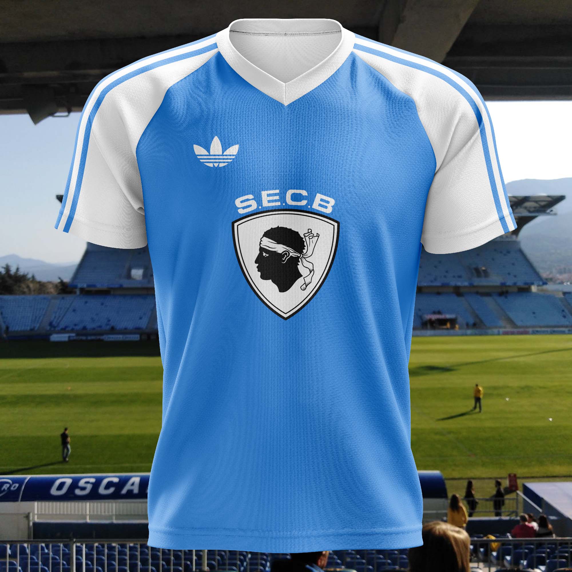 SC Bastia 1989-90 Home Kit Retro Shirt PT58166