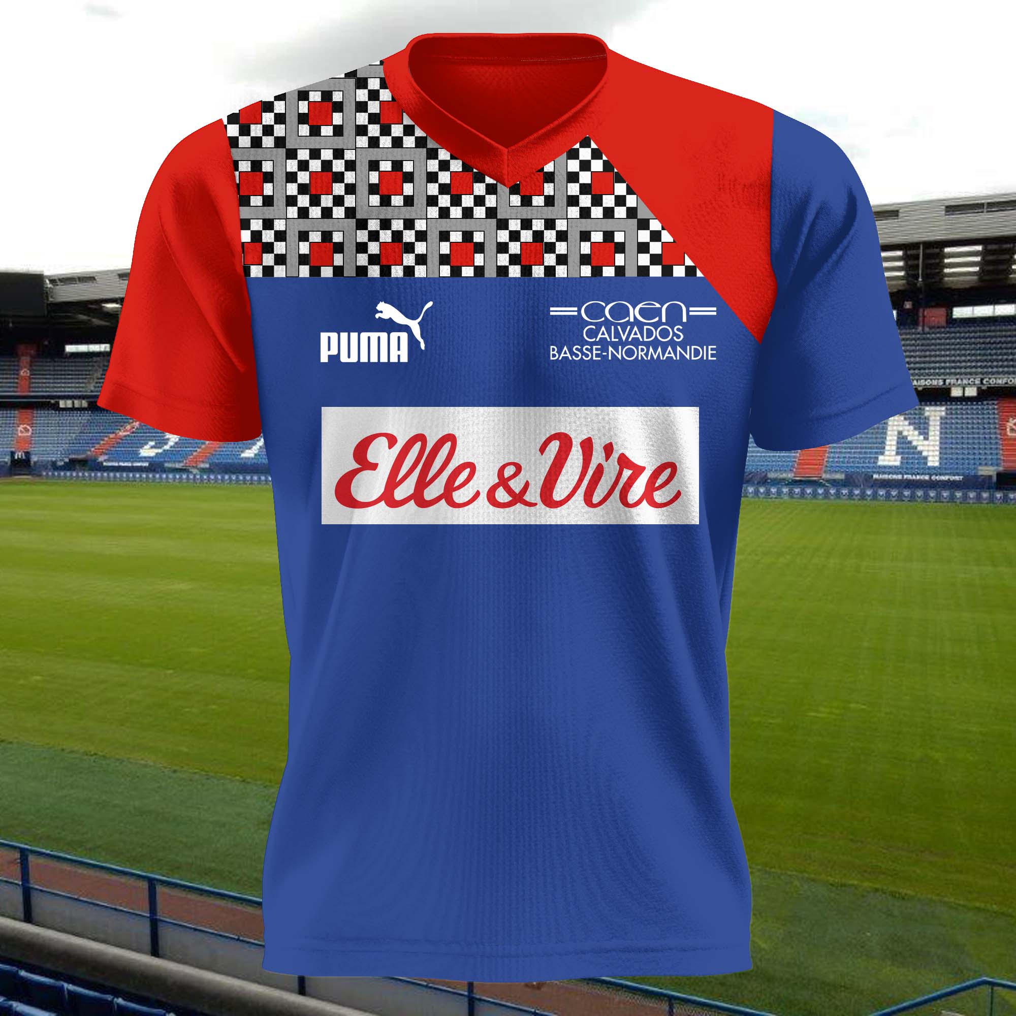 SM Caen 1989-90 Home Kit Retro Shirt PT58167