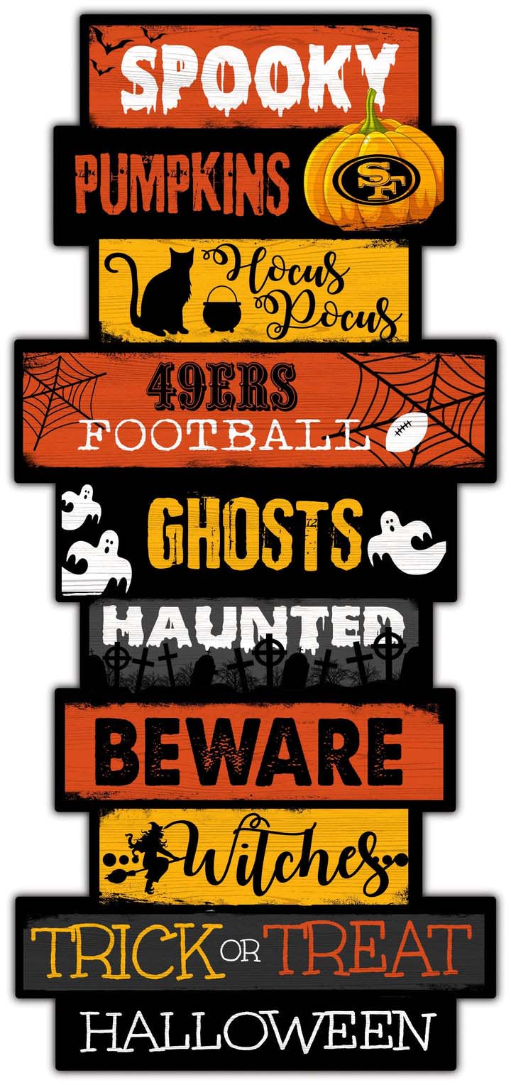 San Fransisco 49ers Halloween Celebration Stack Decal PT58198