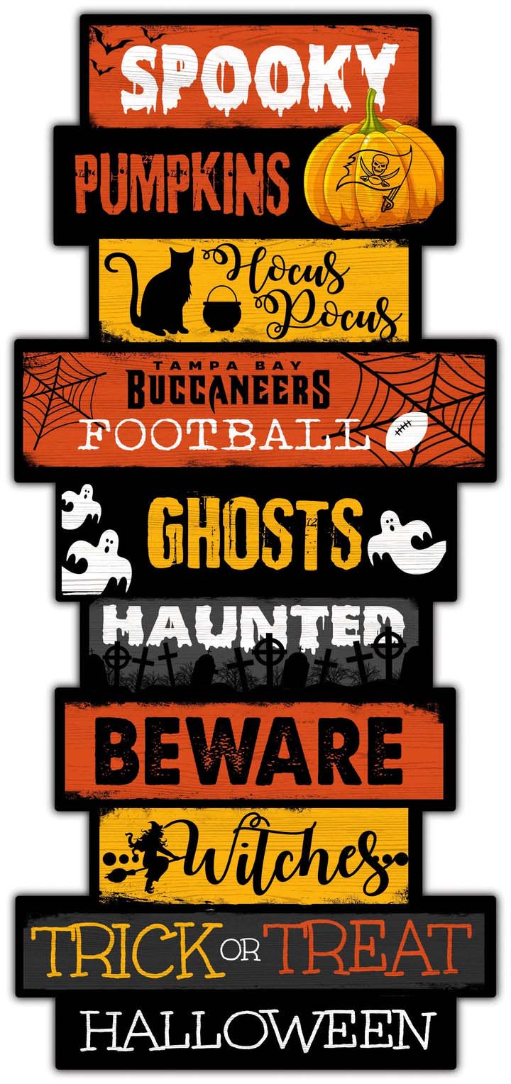 Tampa Bay Buccaneers Halloween Celebration Stack Decal PT58200