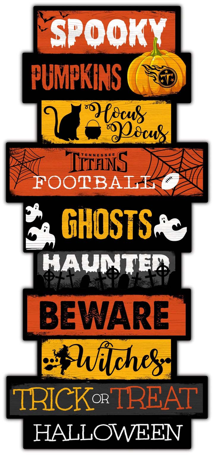 Tennessee Titans Halloween Celebration Stack Decal PT58201