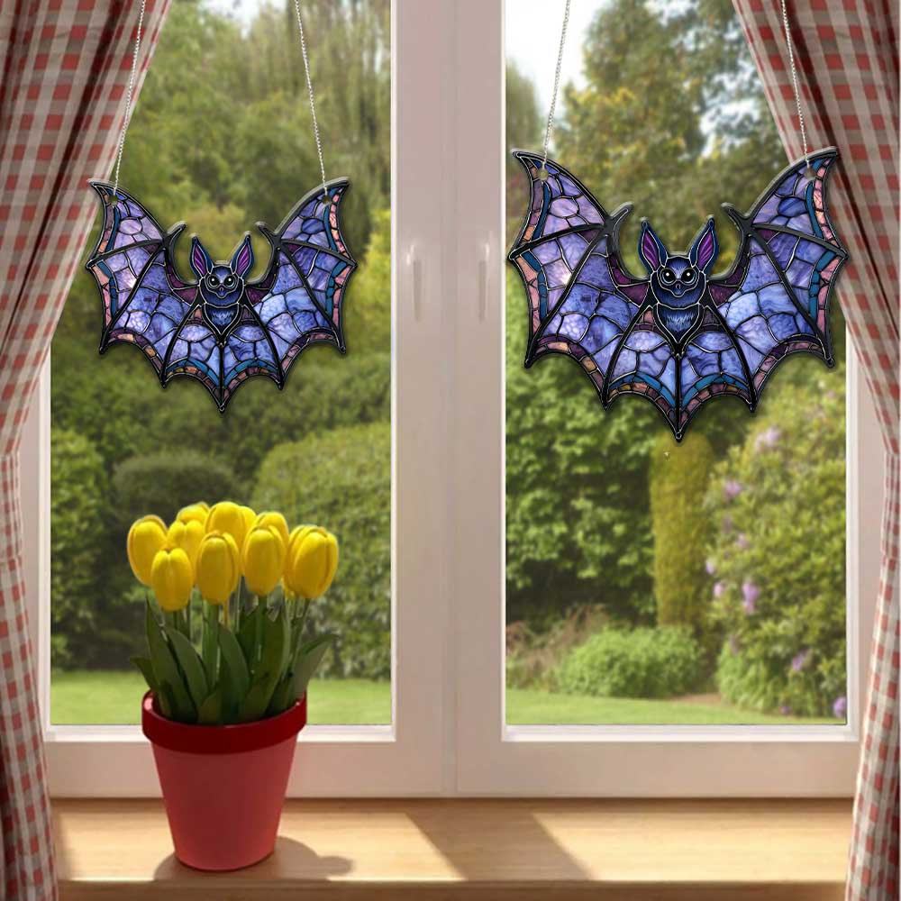 Bat Acrylic Window Hangings, Bat Lovers Gift,Spooky Bat Decoration