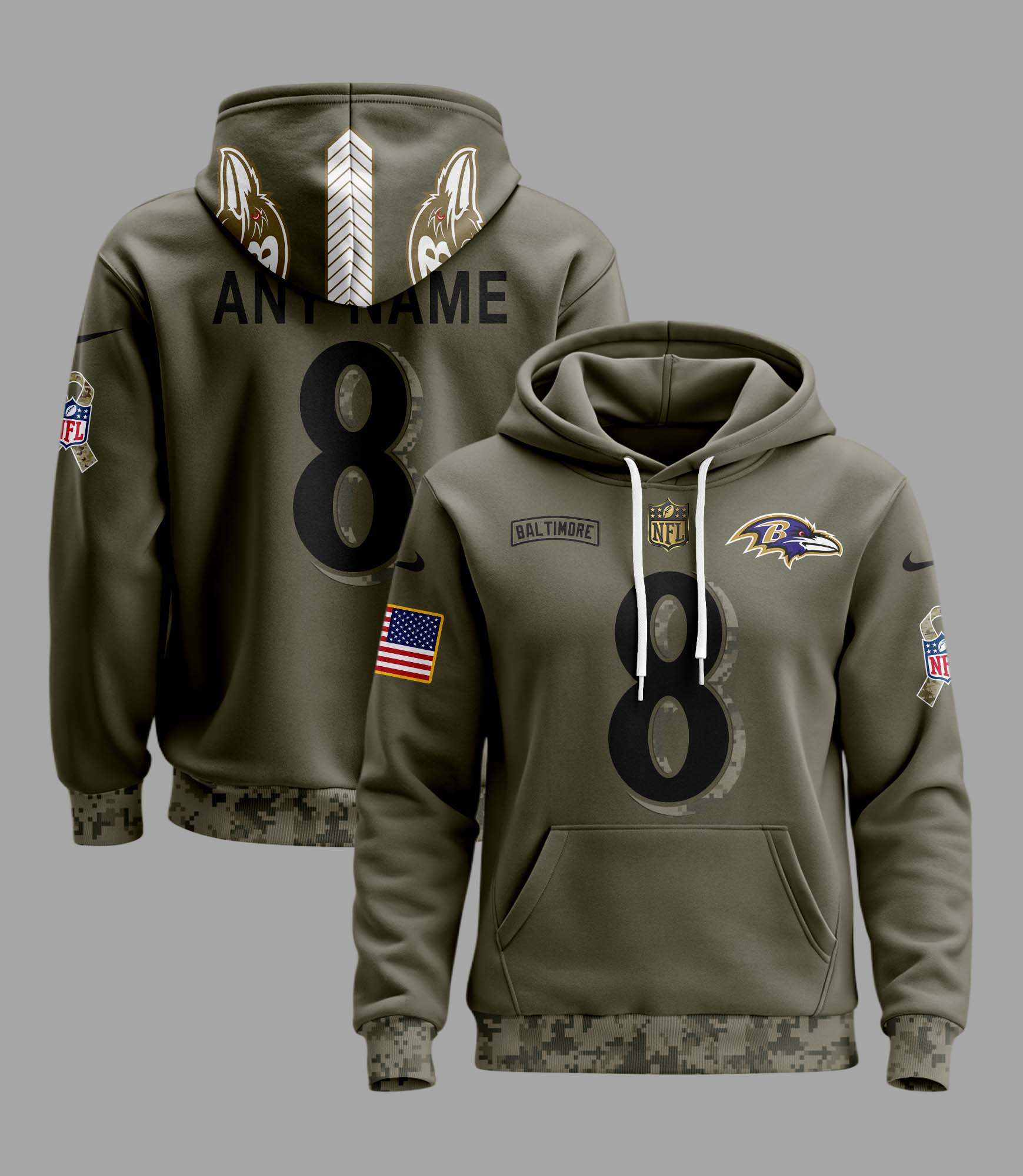 Baltimore Ravens Camo Hoodie PT58205