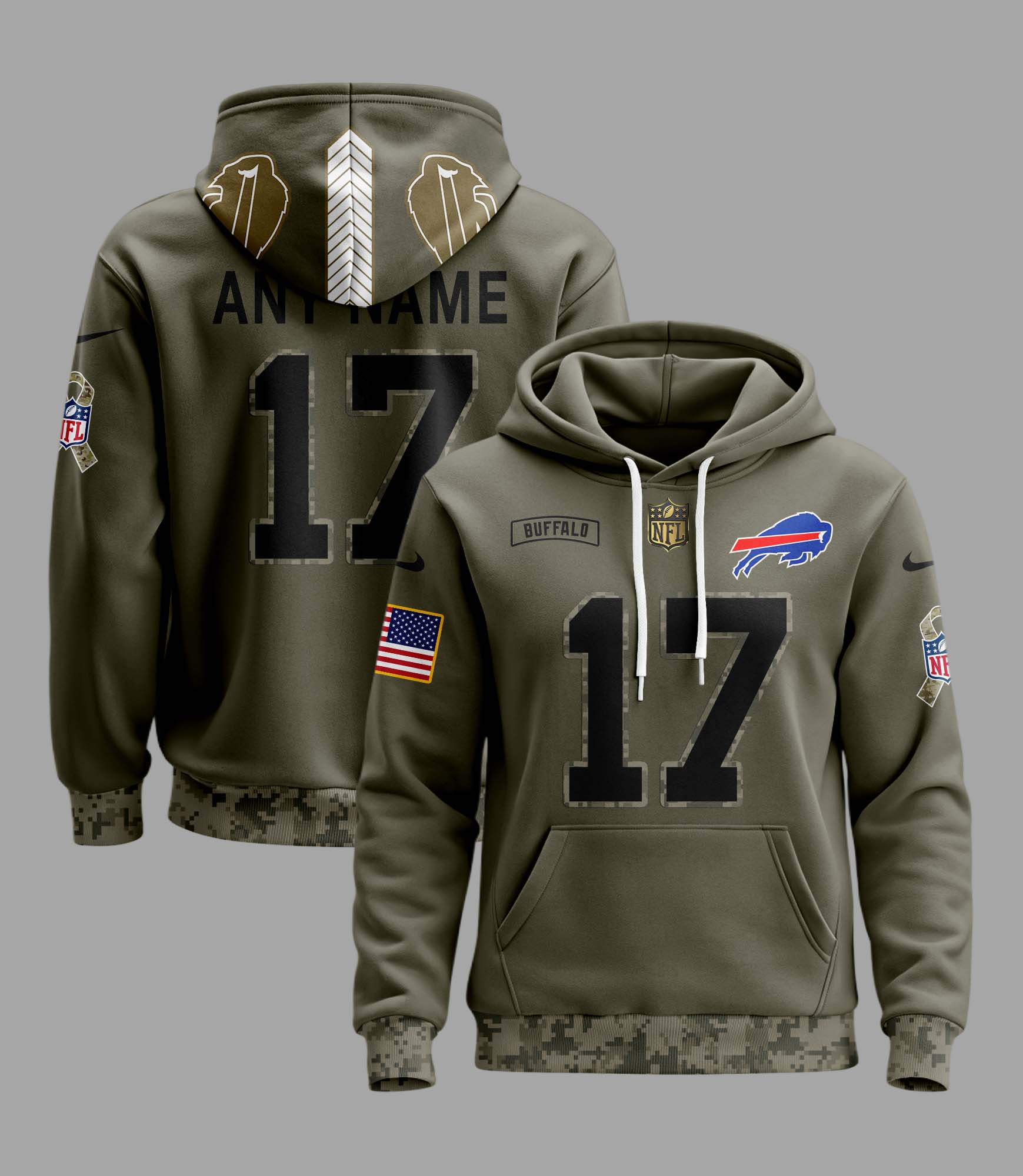 Buffalo Bills Camo Hoodie PT58206