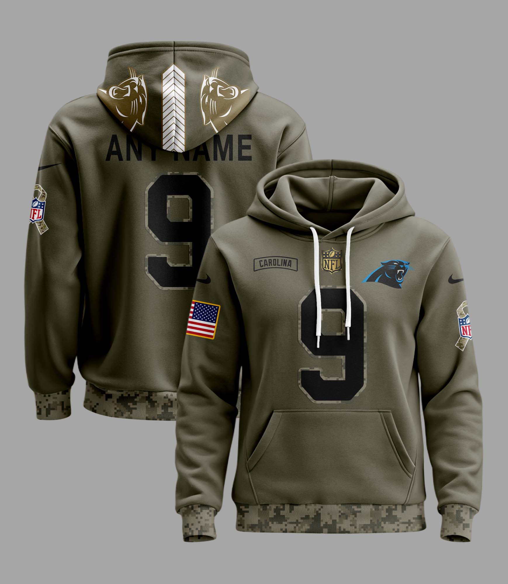 Carolina Panthers Camo Hoodie PT58207