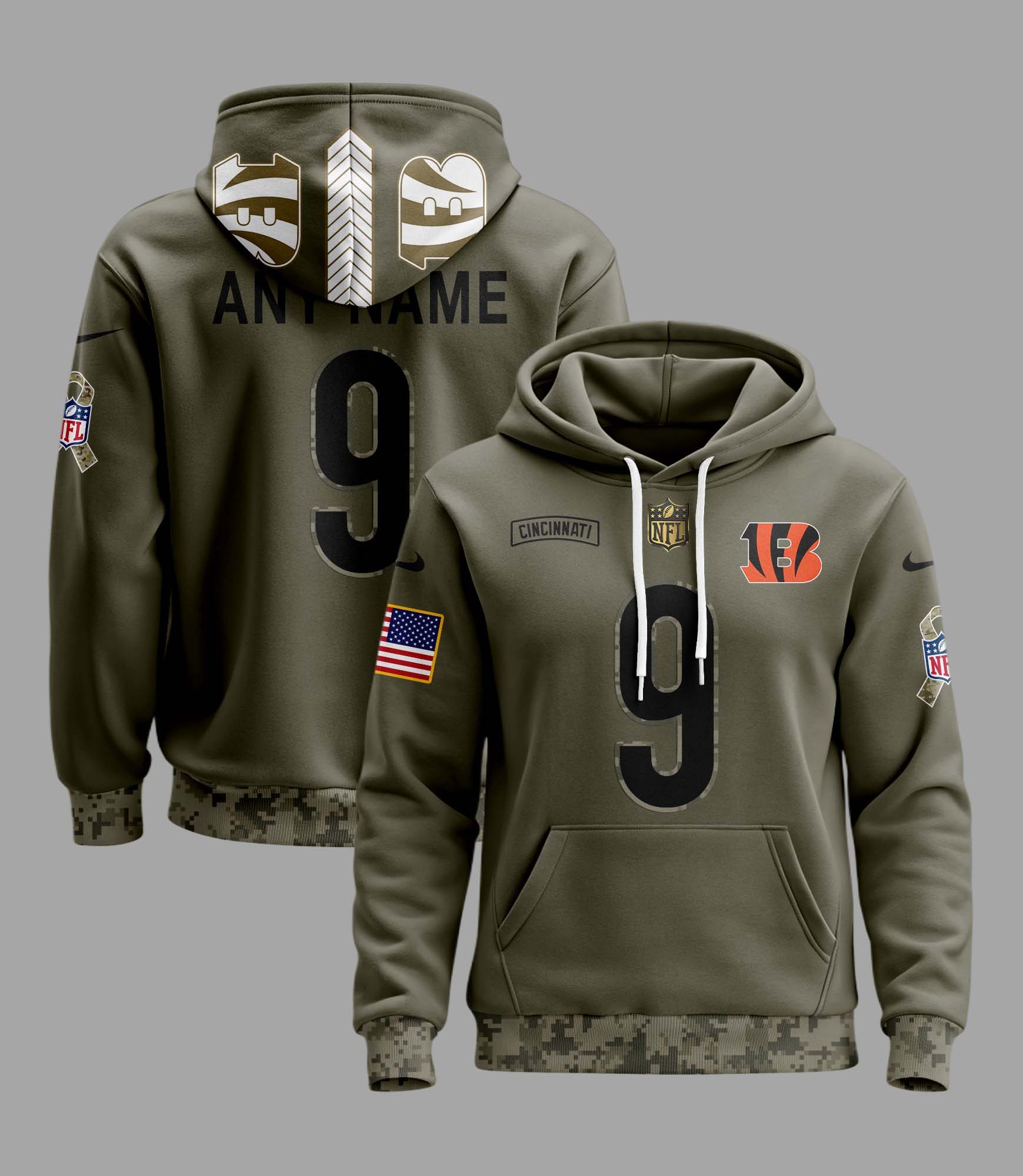 Cincinnati Bengals Camo Hoodie PT58209