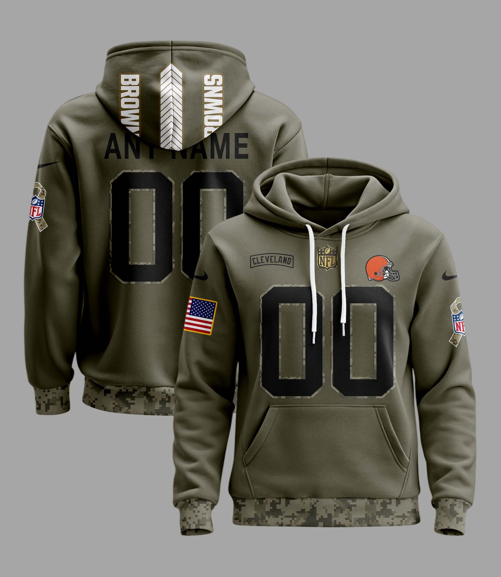 Cleveland Browns Camo Hoodie PT58210