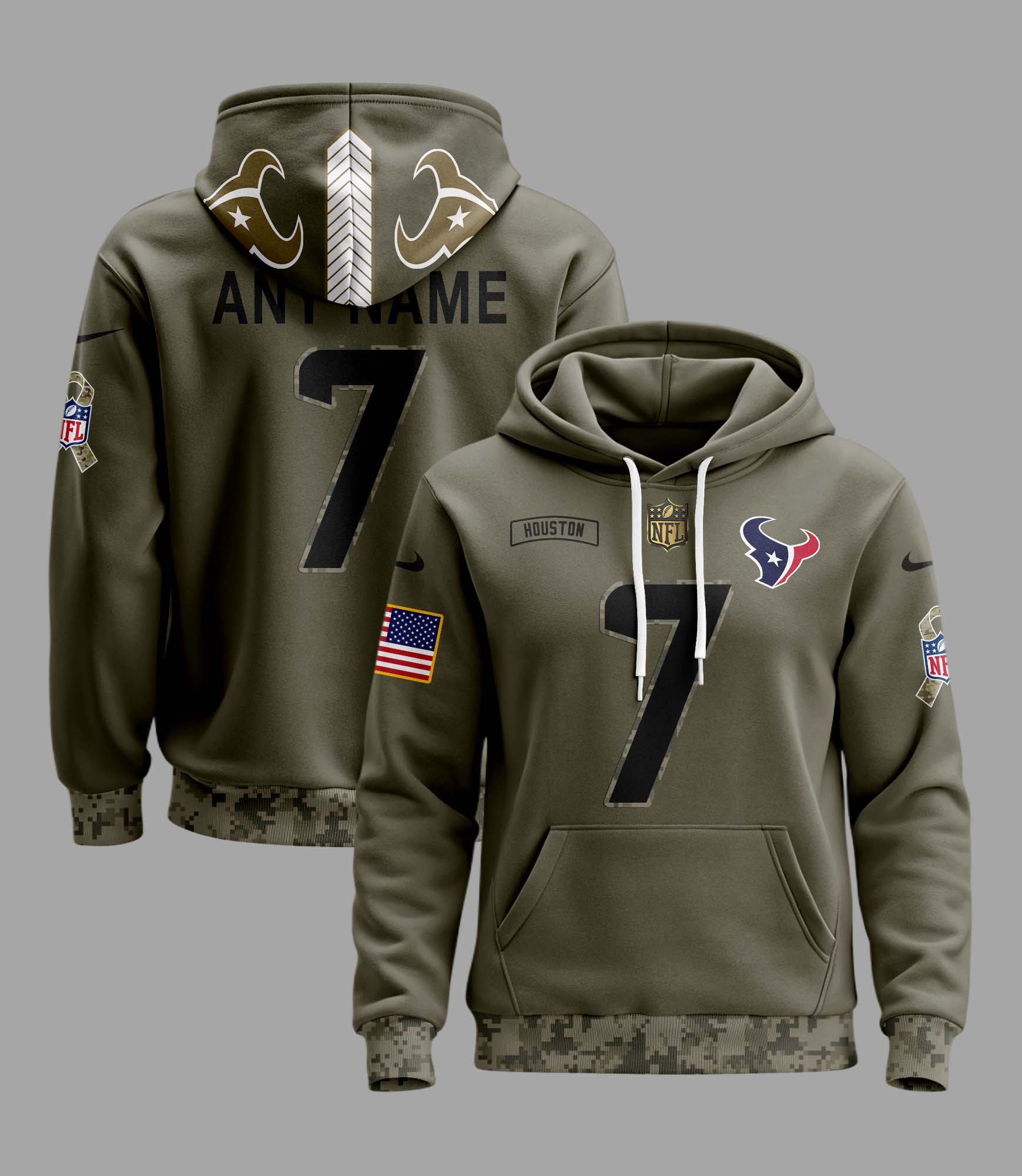 Houston Texans Camo Hoodie PT58215