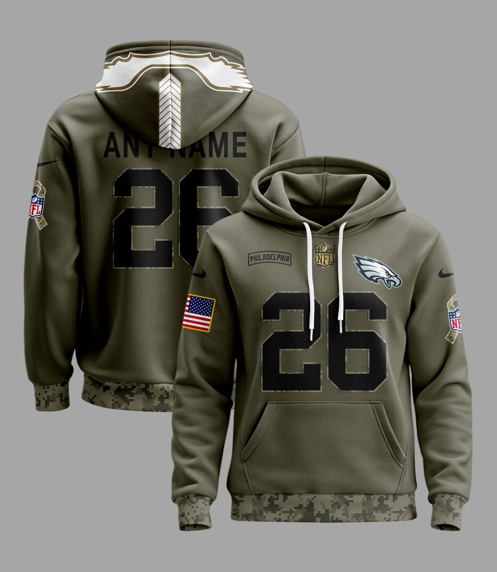 Philadelphia Eagles Camo Hoodie PT58230