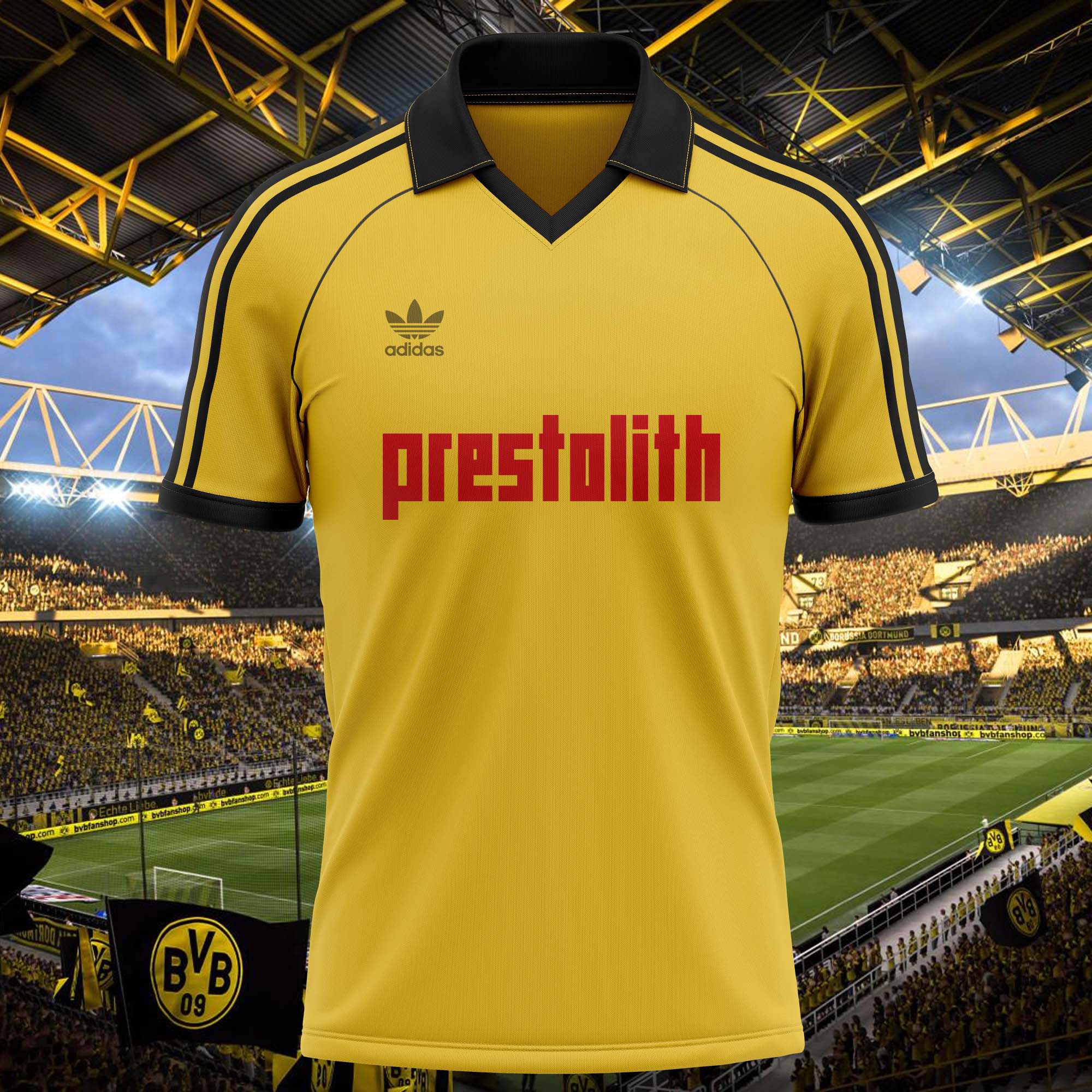 Borussia Dortmund 1979-80 Home Kit Retro Shirt PT58358