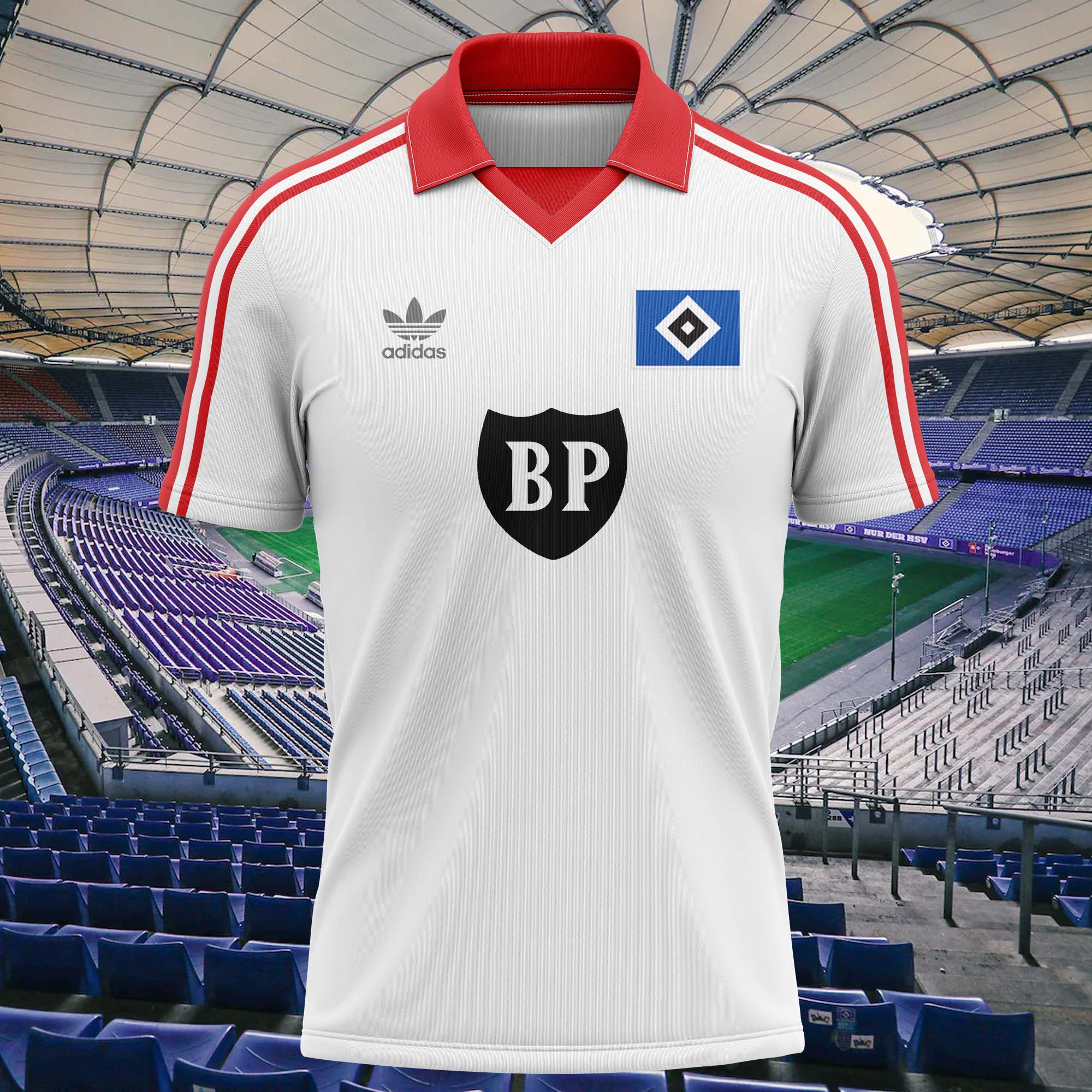 Hamburger SV 1979-80 Home Kit Retro Shirt PT58364