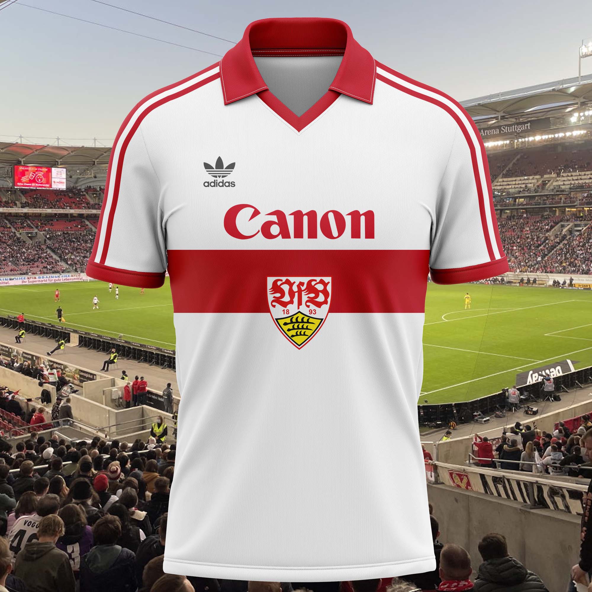 VfB Stuttgart 1979-80 Home Kit Retro Shirt PT58368