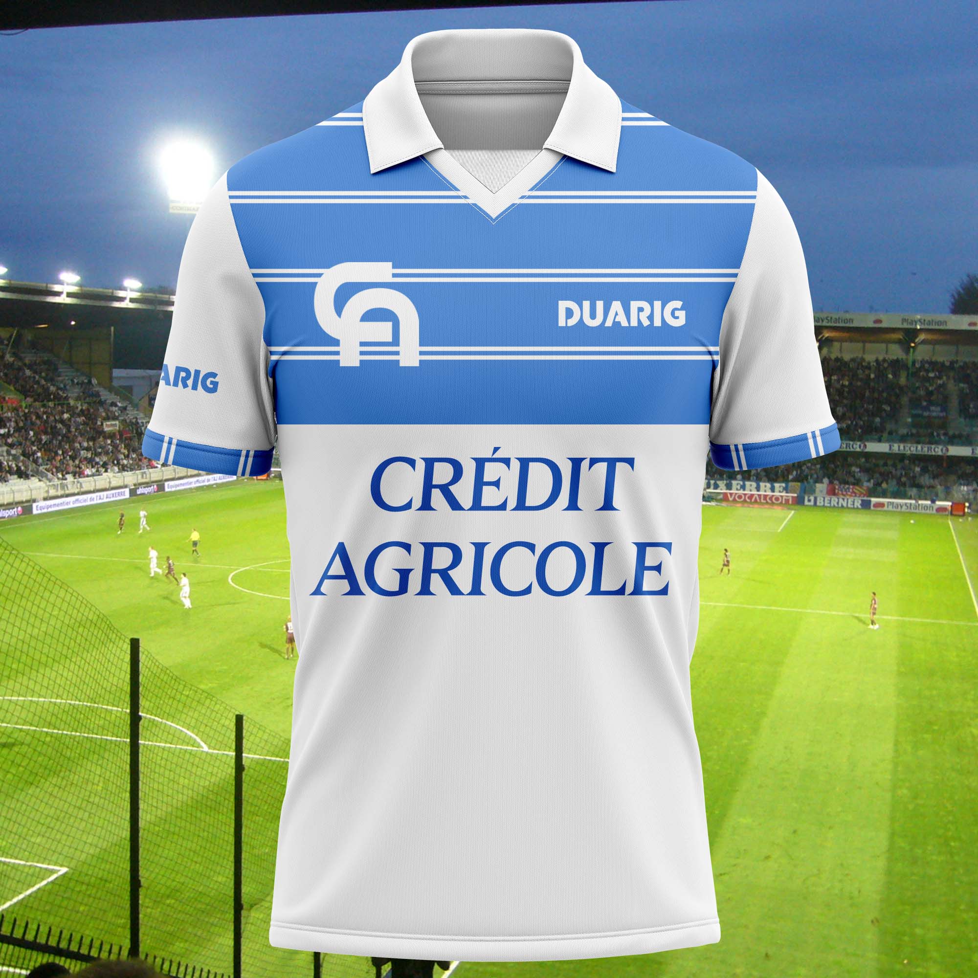 AJ Auxerre 1984-85 Home Kit Retro Shirt PT58382