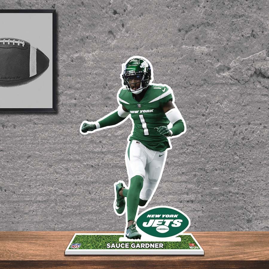 Ahmad Sauce Gardner New York Jets 8_ Player Standee Desktop Display PT58402