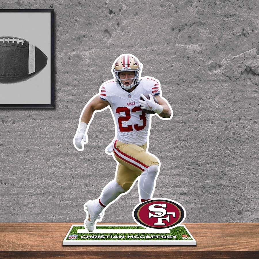 Christian McCaffrey San Francisco 49ers 8_ Player Standee Desktop Display PT58409