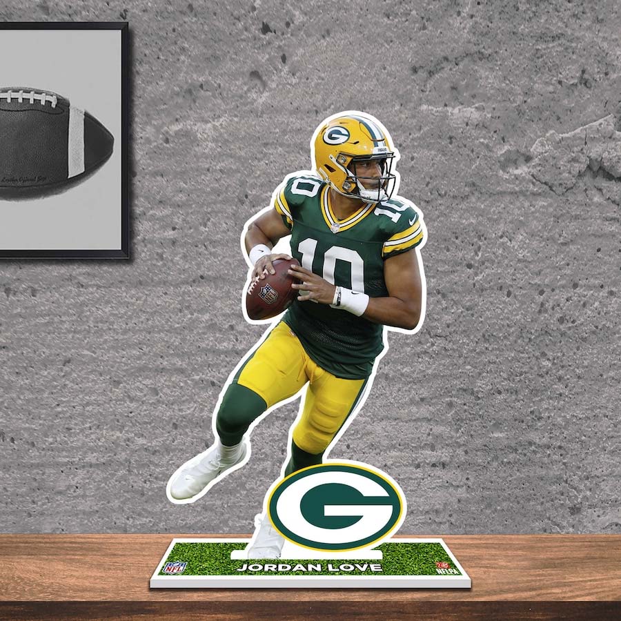 Jordan Love Green Bay Packers 8_ Player Standee Desktop Display PT58430