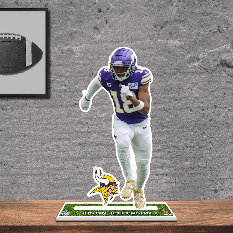 Justin Jefferson Minnesota Vikings 8_ Player Standee Desktop Display PT58433