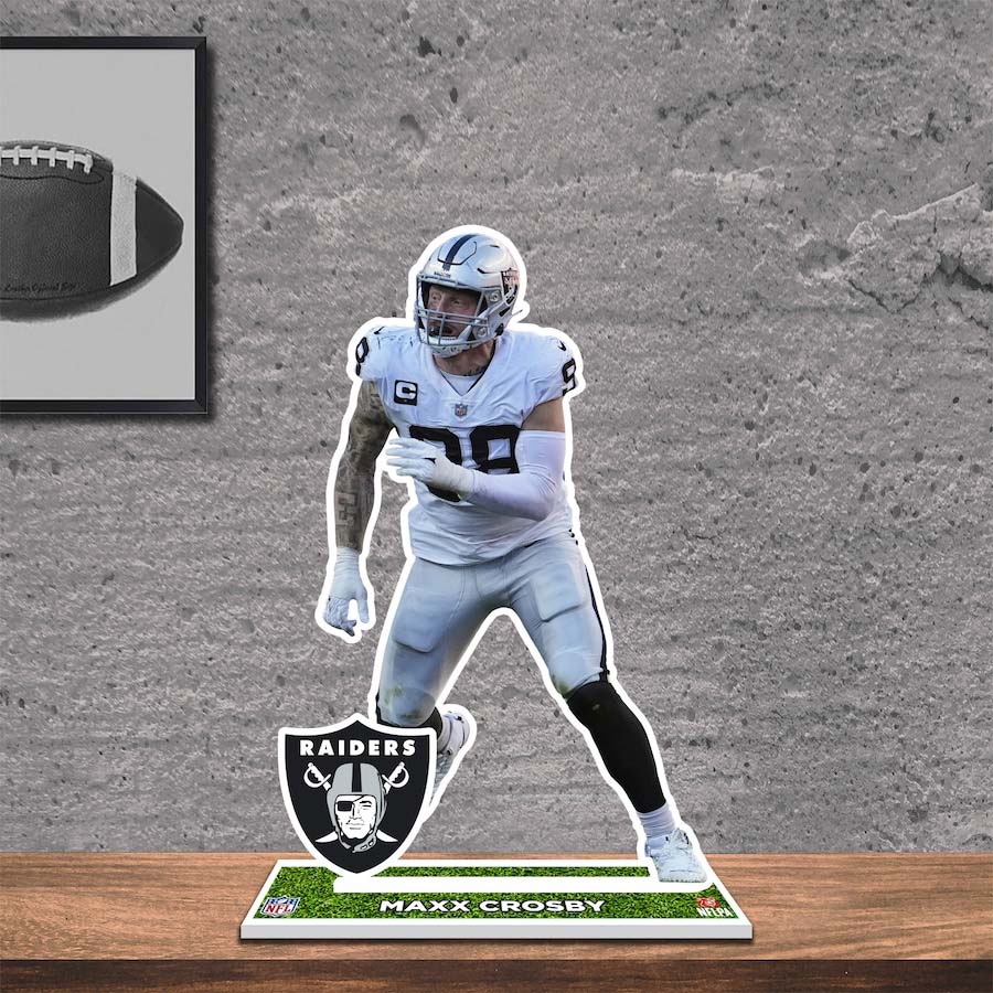 Maxx Crosby Las Vegas Raiders 8_ Player Standee Desktop Display PT58437