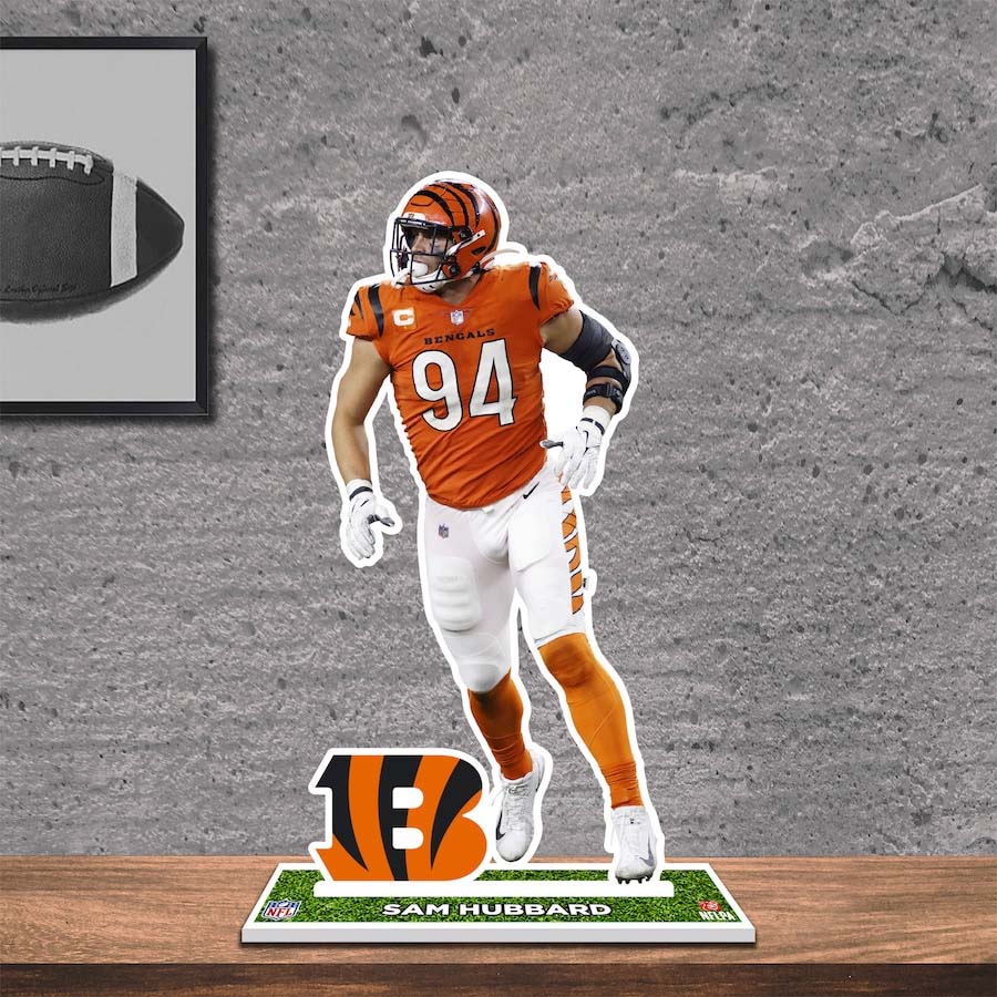 Sam Hubbard Cincinnati Bengals 8_ Player Standee Desktop Display PT58449