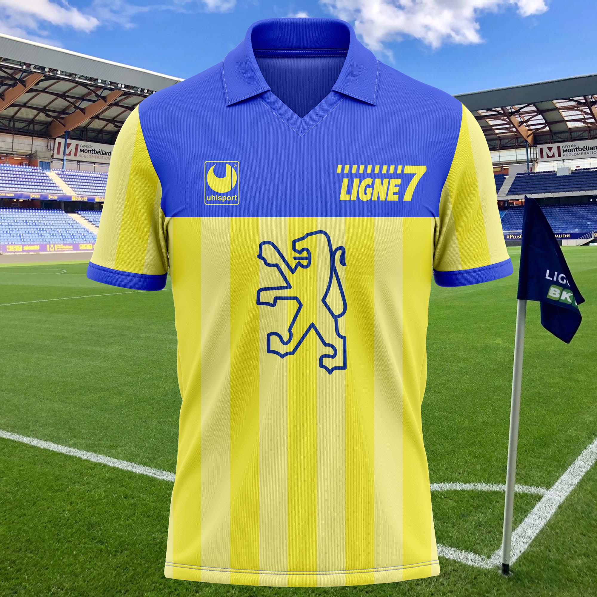 Sochaux 1984-85 Home Kit Retro Shirt PT58396