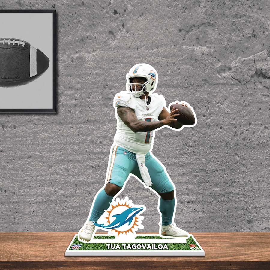 Tua Tagovailoa Miami Dolphins 8_ Player Standee Desktop Display PT58457