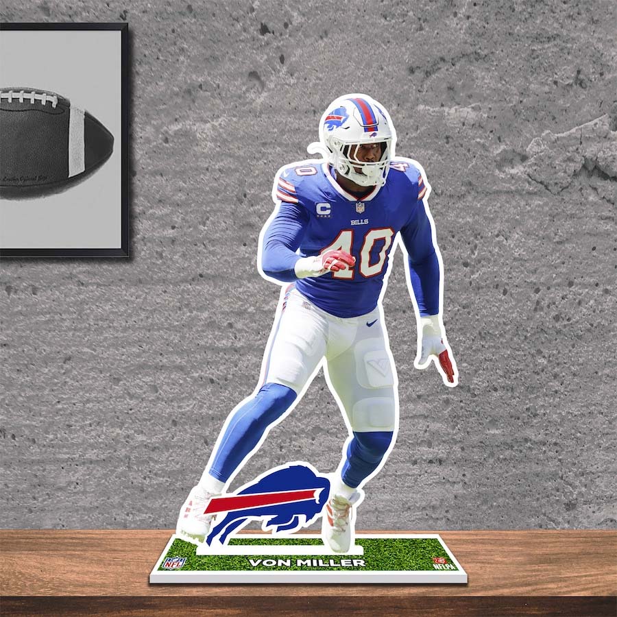 Von Miller Buffalo Bills 8_ Player Standee Desktop Display PT58460