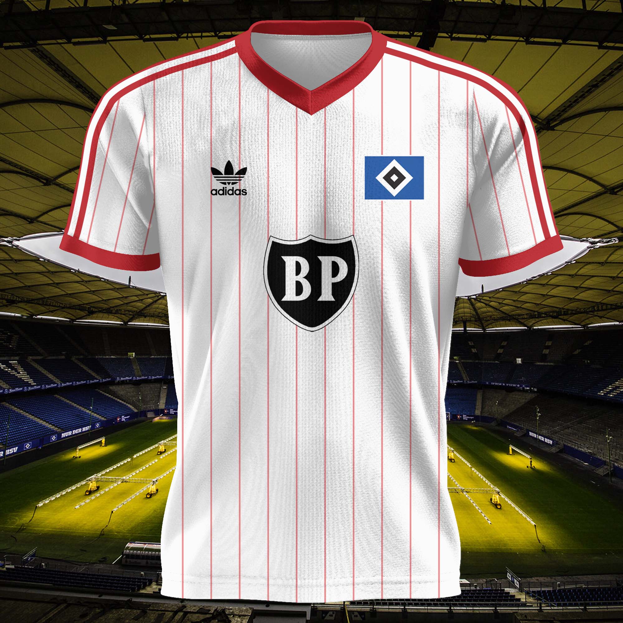 Hamburger SV 1983-84 Home Kit Retro Shirt PT58471