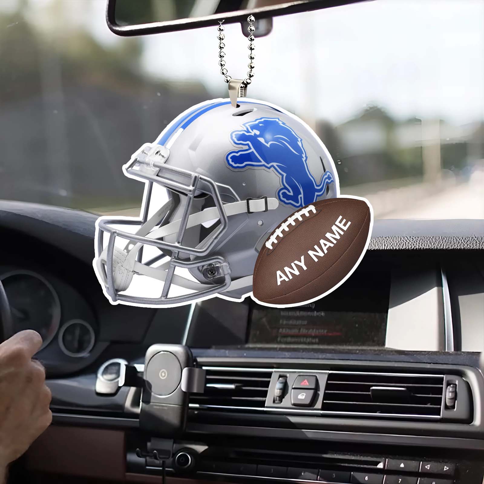 Detroit Lions Helmet Ornament Hook Decoration PT58600