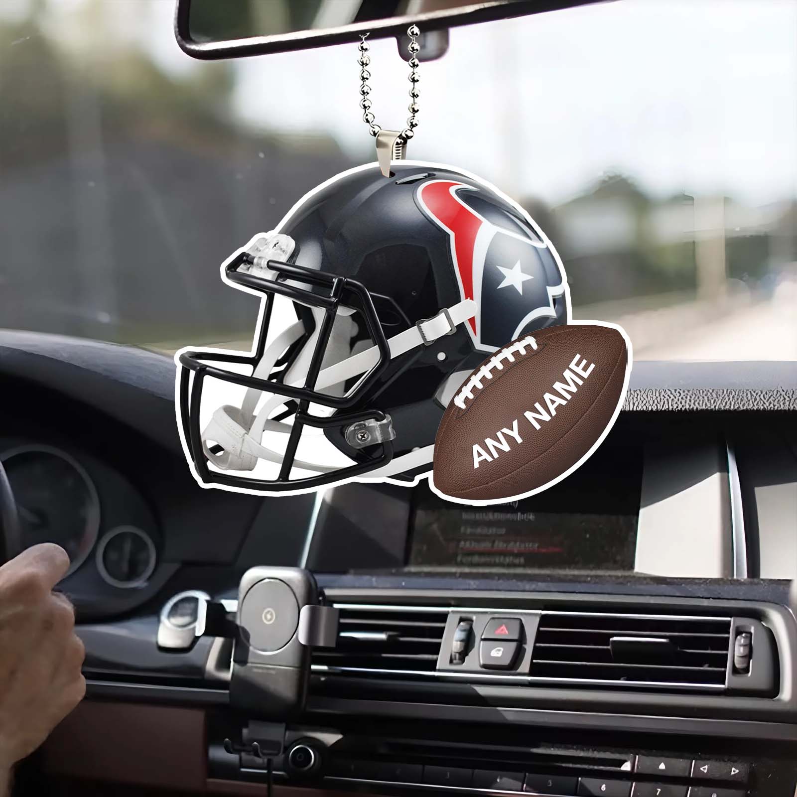 Houston Texans Helmet Ornament Hook Decoration PT58602