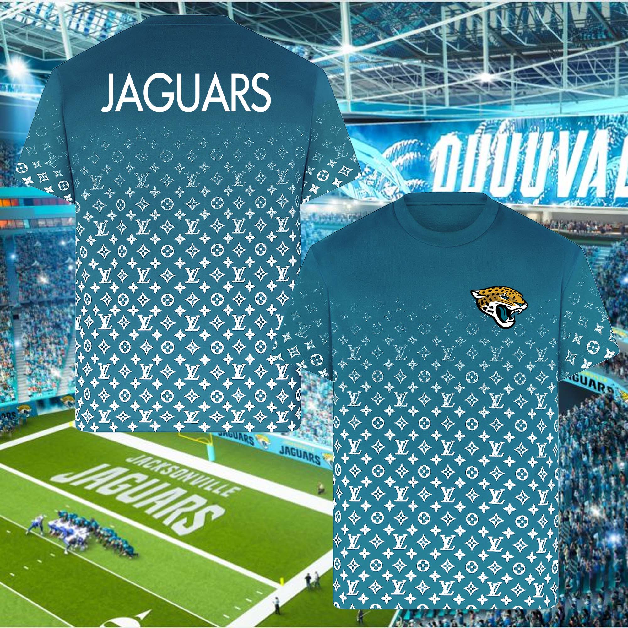 Jacksonville Jaguars NFL Teams Louis Vuitton Shirt PT58639