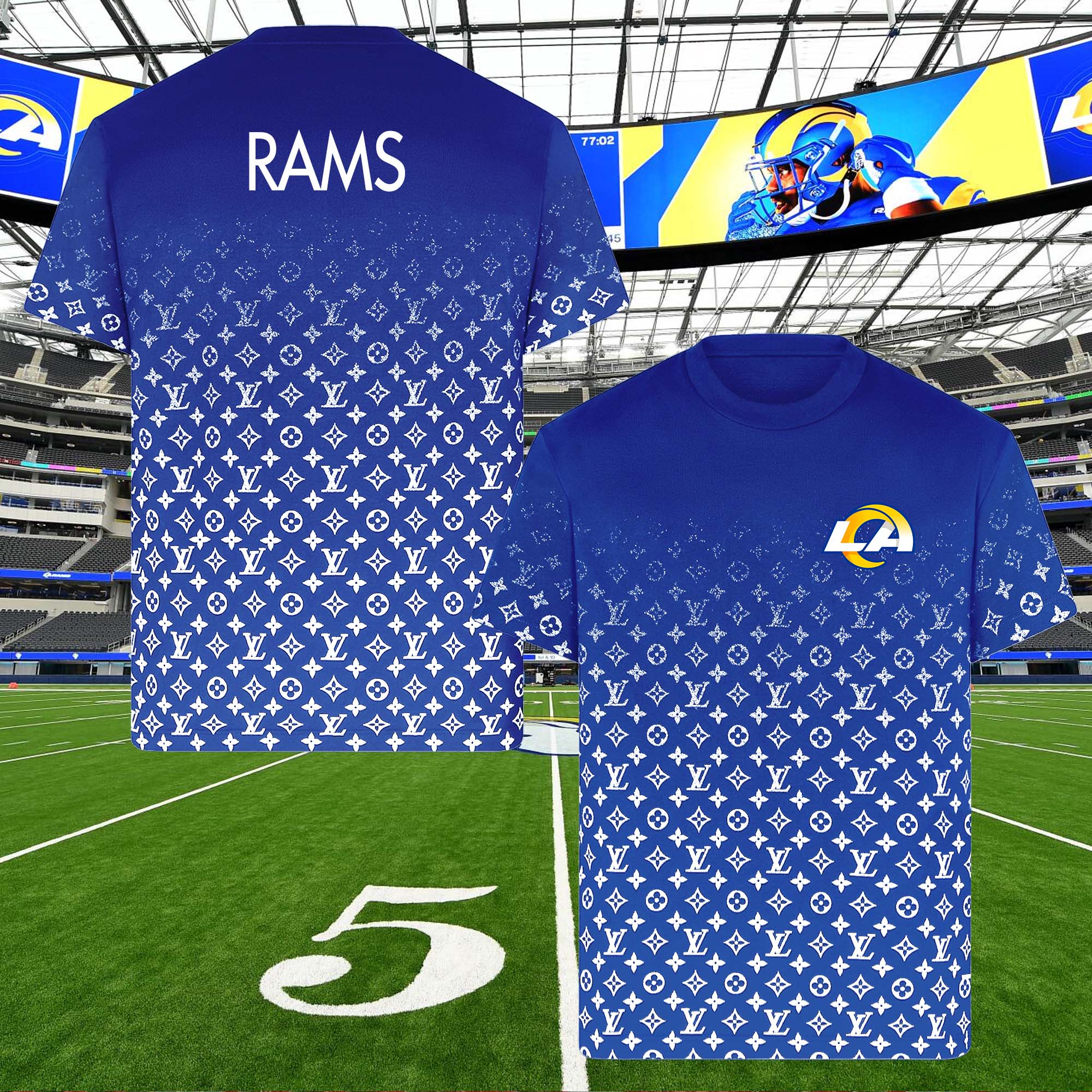 Los Angeles Rams NFL Teams Louis Vuitton Shirt PT58643