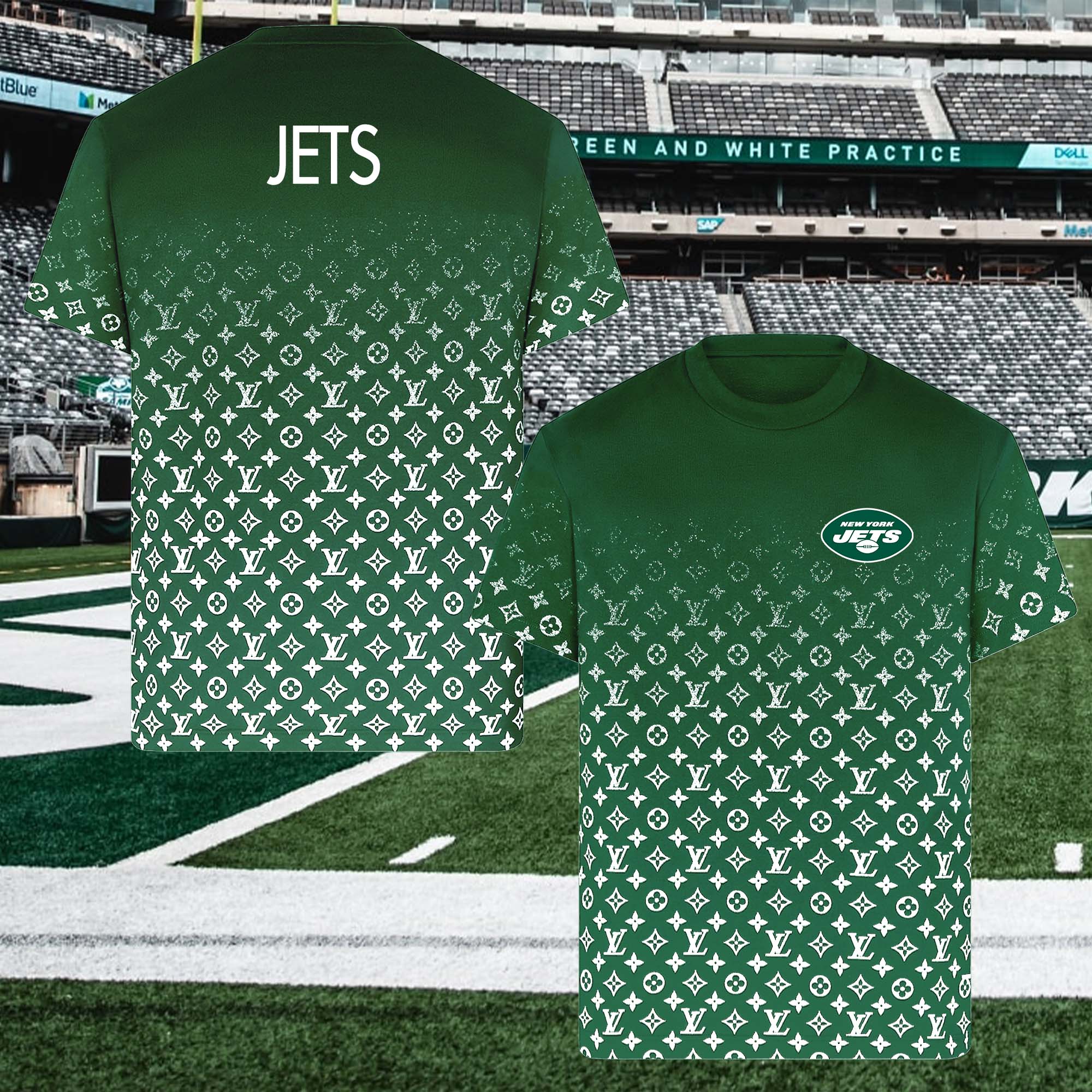 New York Jets NFL Teams Louis Vuitton Shirt PT58649