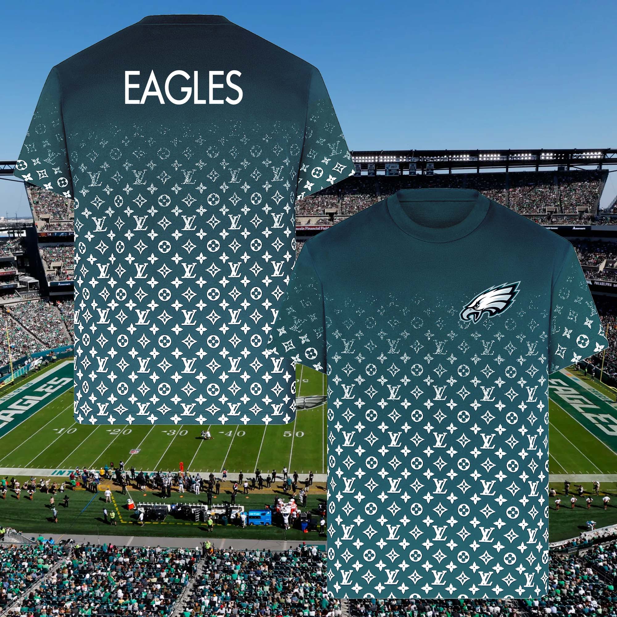 Philadelphia Eagles NFL Teams Louis Vuitton Shirt PT58650