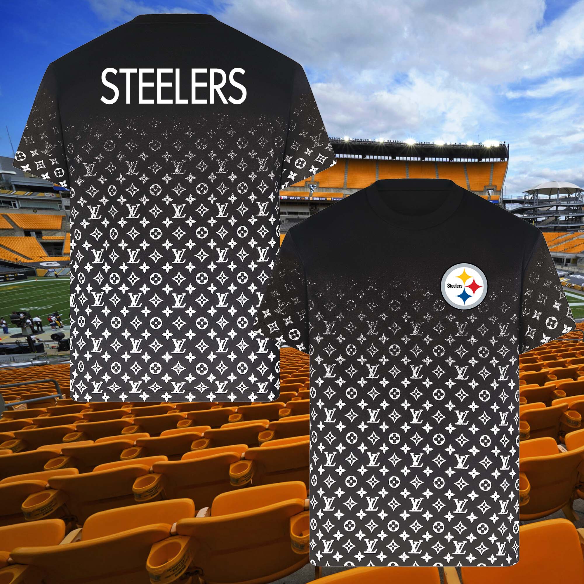 Pittsburgh Steelers NFL Teams Louis Vuitton Shirt PT58651