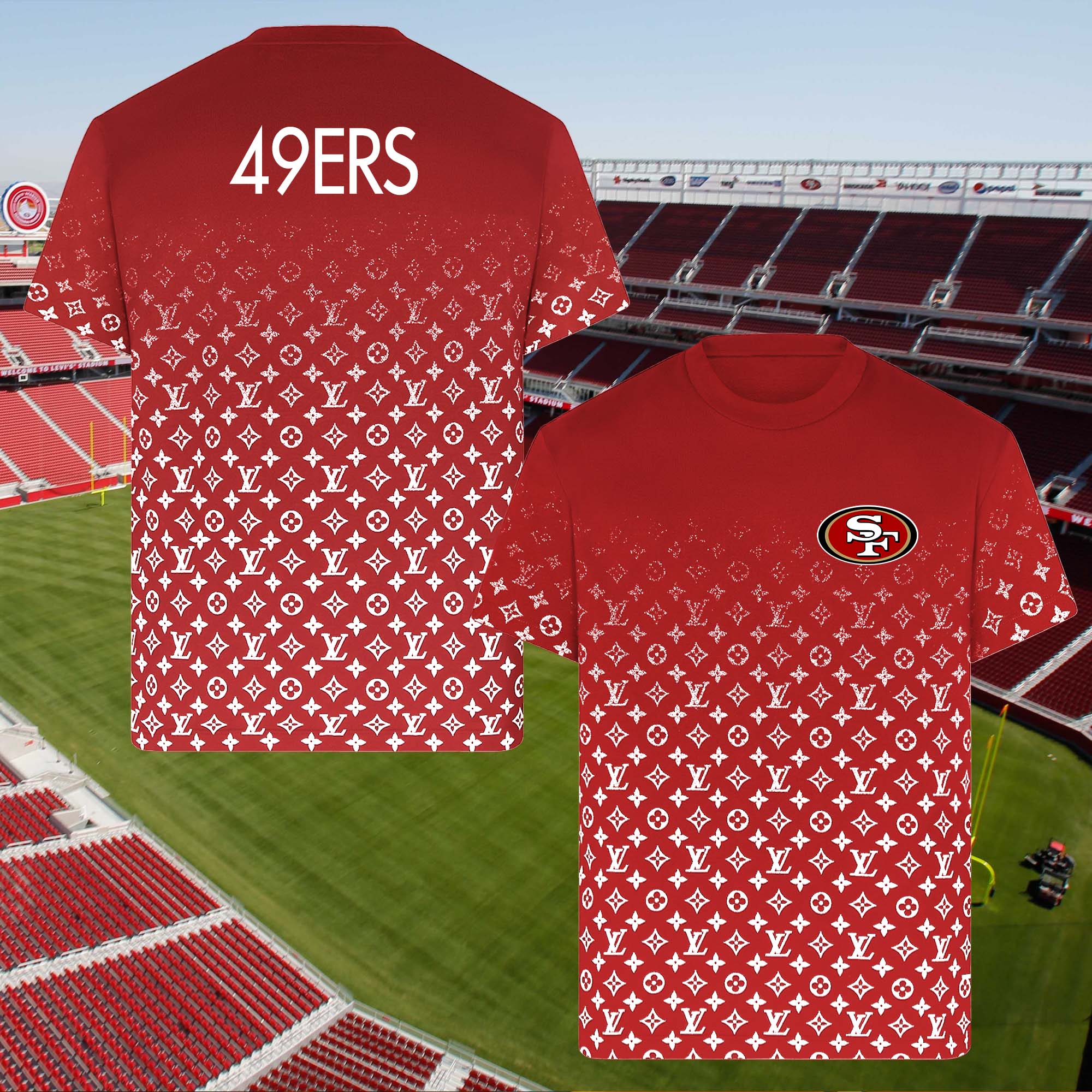 San Francisco 49ers NFL Teams Louis Vuitton Shirt PT58652