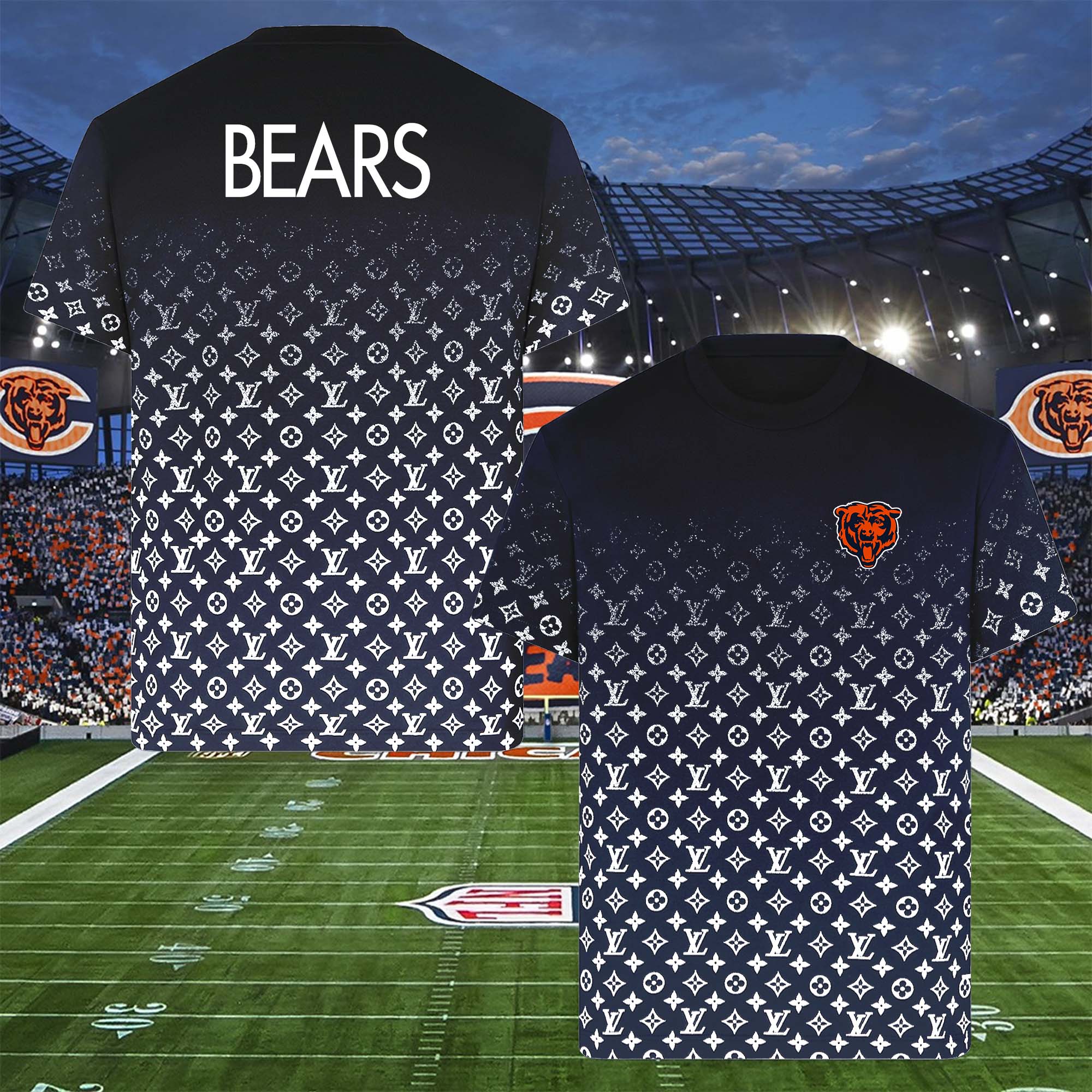 Chicago Bears NFL Teams Louis Vuitton Shirt PT58630